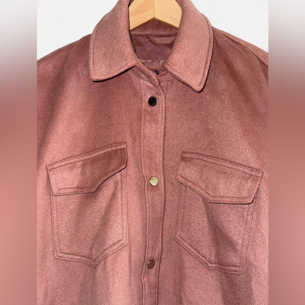 Abercrombie & Fitch Mauve Utility Jacket - Picture 3 of 5